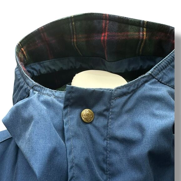 Eddie Bauer Mountain Parka Jacket Anorak Vintage Wool Plaid Lined Mens Size L - Picture 7 of 16